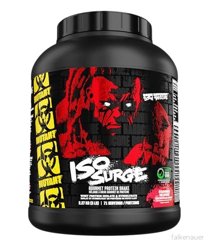 Mutant Iso Surge Jordgubb Milkshake Smak, 2.27kg, Högkvalitativ Whey Isolat för Snabb Muskelåterhämtning 627933024028
