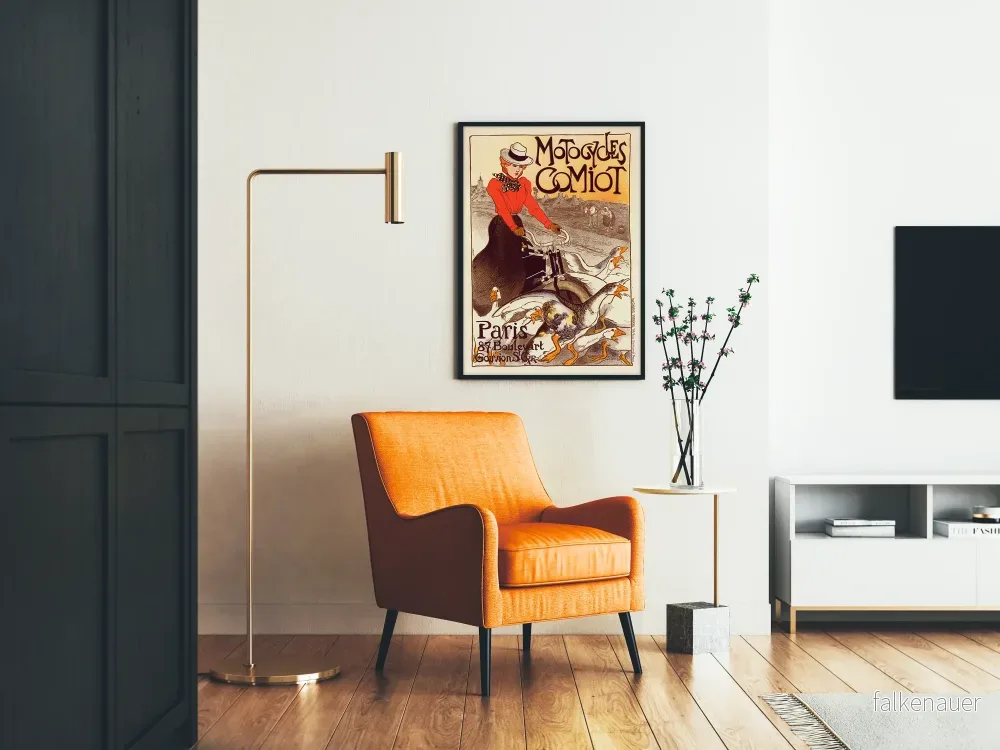 Vintageposter Motocycles Comiot för väggdekoration - Bild 2