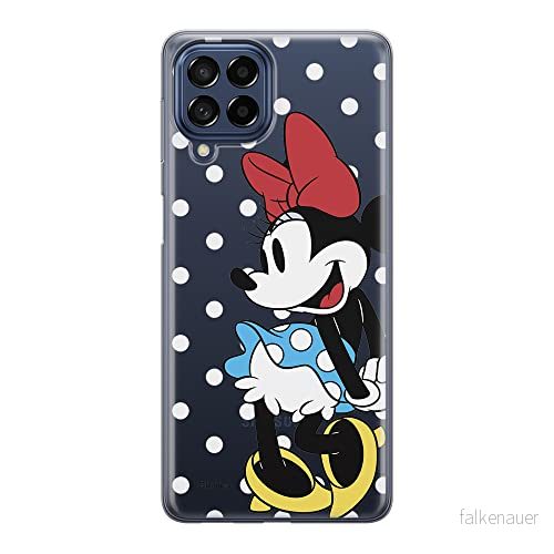 ERT GROUP mobiltelefonfodral för Samsung M33 5G originalt och officiellt licensierat Disney mönster Minnie 034 optimalt anpassad till formen på mobiltelefonen, gedeeltelijk transparant 5905511343699