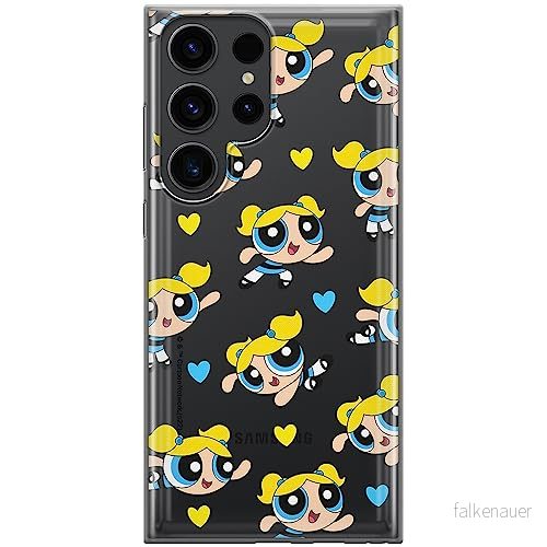 ERT GROUP mobiltelefonfodral för Samsung S23 ULTRA originalt och officiellt licensierat The Powerpuff Girls mönster 008, gedeeltelijk transparant 5905511958480