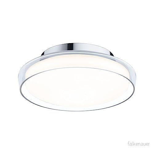 Paulmann Luena LED taklampa IP44 krom Ø25cm 4000870710784