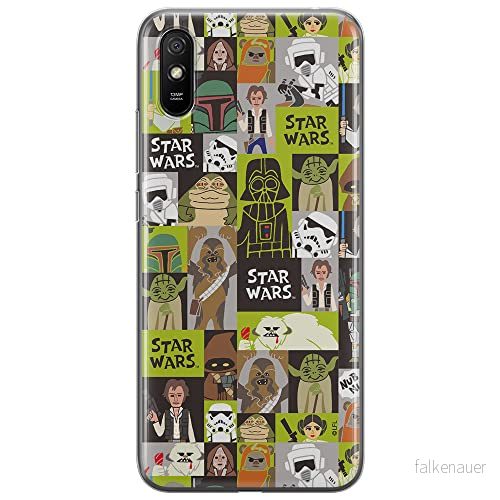ERT GROUP mobiltelefonfodral för Xiaomi REDMI 9A originalt och officiellt licensierat Star Wars mönster 033 optimalt anpassad till formen på mobiltelefonen, fodral tillverkad av TPU plast 5903040370124