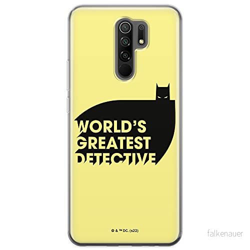 ERT GROUP mobiltelefonfodral för Xiaomi REDMI 9 originalt och officiellt licensierat DC mönster Batman 051 optimalt anpassad till formen på mobiltelefonen, fodral tillverkad av TPU plast 5905131541215