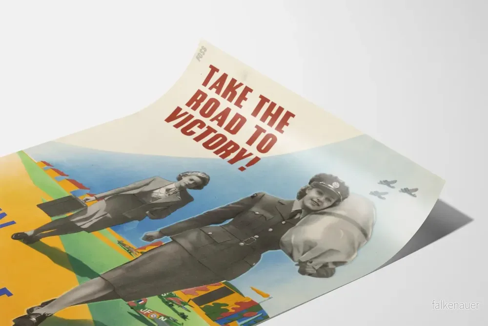 Vintage rekryteringsposter för WAAF - militär väggdekoration - Bild 3