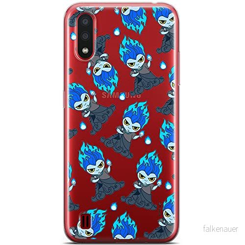 ERT GROUP mobiltelefonfodral för Samsung A01 originalt och officiellt licensierat Disney mönster Hades 002 optimalt anpassad till formen på mobiltelefonen, gedeeltelijk transparant 5905131418920