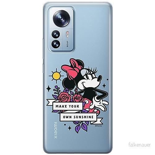 ERT GROUP mobiltelefonfodral för Xiaomi 12 / 12X originalt och officiellt licensierat Disney mönster Minnie 073 optimalt anpassad till formen på mobiltelefonen, gedeeltelijk transparant 5905795025106