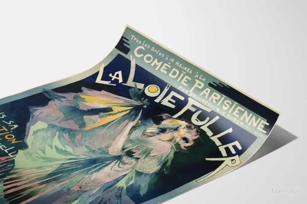 Vintageposter La Joie Fuller vid Parisienne Komedin - Bild 3