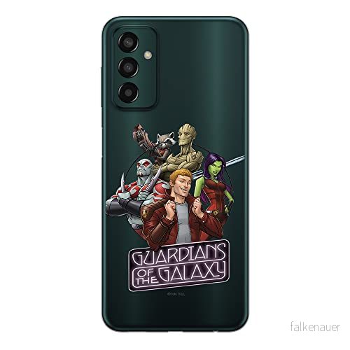 ERT GROUP mobiltelefonfodral för Samsung M13 4G originalt och officiellt licensierat Marvel mönster Guardians of the Galaxy 009 anpassad till formen på mobiltelefonen, gedeeltelijk transparant 5905511326159