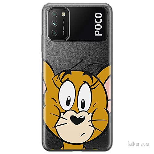 ERT GROUP mobiltelefonfodral för Xiaomi REDMI 9T originalt och officiellt licensierat Tom and Jerry mönster 002 optimalt anpassad till formen på mobiltelefonen, gedeeltelijk transparant 5904805598760