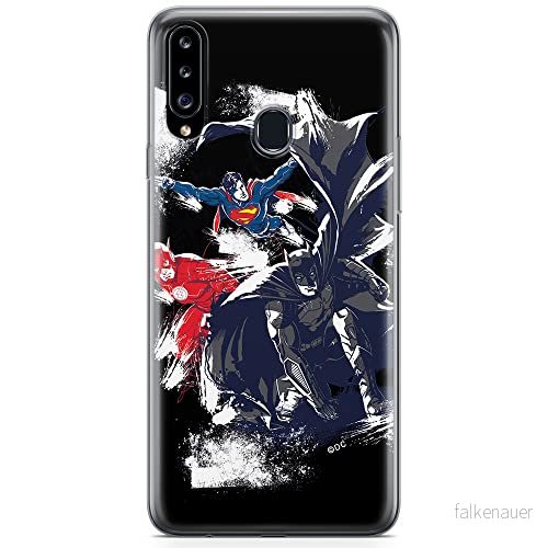 ERT GROUP mobiltelefonfodral för Samsung A20S originalt och officiellt licensierat DC mönster Justice League 002 optimalt anpassad till formen på mobiltelefonen, fodral tillverkad av TPU plast 5904805443008