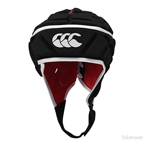Canterbury CCC vuxen unisex rugby raze huvudskydd, scrum keps, full täckning, mjuk kantad hakrem, designade hål hjälpventilation, skumstoppning svart/äkta röd, XL 5054773573969
