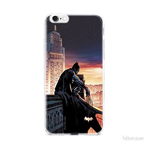 ERT GROUP mobiltelefonfodral för Iphone 6/6S originalt och officiellt licensierat DC mönster Batman 060 optimalt anpassad till formen på mobiltelefonen, fodral tillverkad av TPU plast 5905131532008