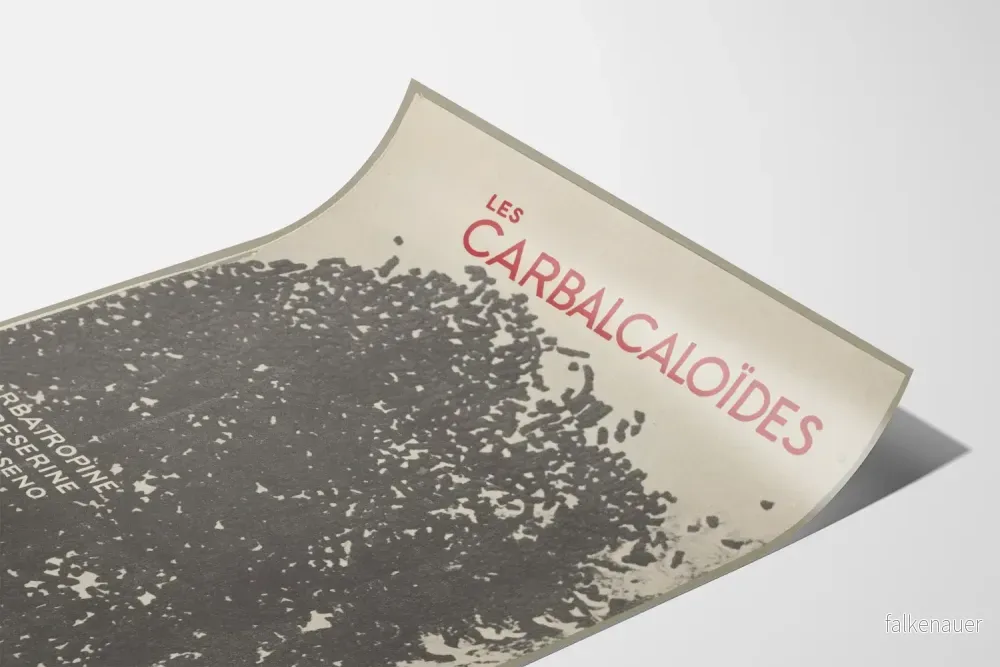 Vintage vetenskaplig poster Les Carbalcaloïdes - Bild 3