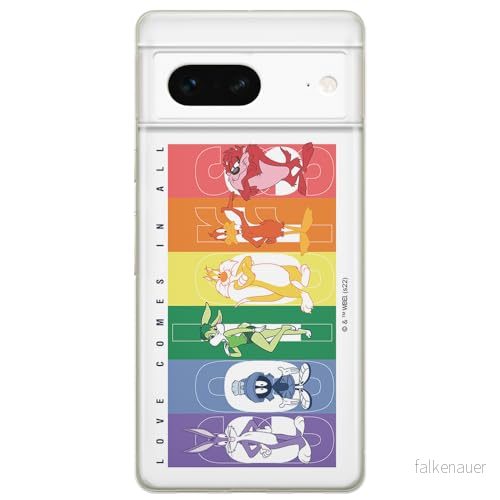 ERT GROUP mobiltelefonfodral för Google PIXEL 7 originalt och officiellt licensierat Looney Tunes mönster 014 optimalt anpassad till formen på mobiltelefonen, fodral tillverkad av TPU plast 5905795154530