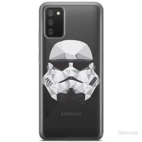 ERT GROUP mobiltelefonfodral för Samsung A02S originalt och officiellt licensierat Star Wars mönster Stormtrooper 008 optimalt anpassad till formen på mobiltelefonen, gedeeltelijk transparant 5903040233153