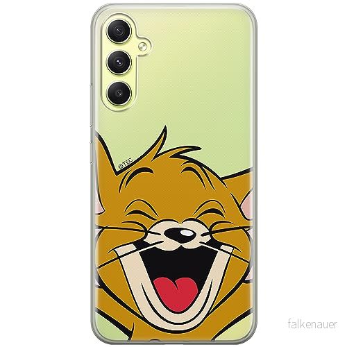 ERT GROUP mobiltelefonfodral för Samsung A34 5G originalt och officiellt licensierat Tom & Jerry mönster 003 optimalt anpassad till formen på mobiltelefonen, gedeeltelijk transparant 5905511772772