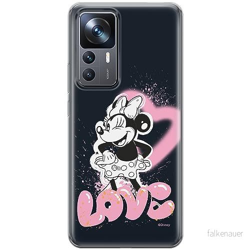 ERT GROUP mobiltelefonfodral för Xiaomi 12T/ 12T pro/ K50 Ultra originalt och officiellt licensierat Disney mönster Minnie 079 anpassad till formen på mobiltelefonen, fodral tillverkad av TPU plast 5905795031541