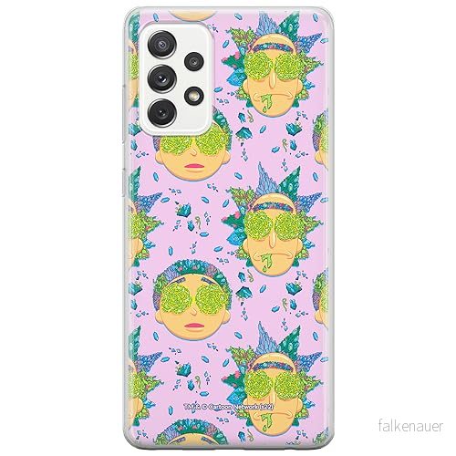 ERT GROUP mobiltelefonfodral för Samsung A52 5G / LTE 4G A52S originalt och officiellt licensierat Rick and Morty mönster & 022, fodral tillverkad av TPU plast 5905511145668