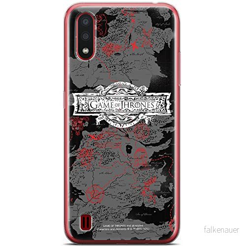 ERT GROUP mobiltelefonfodral för Samsung A01 originalt och officiellt licensierat Game od Thrones mönster of 010 anpassad till formen på mobiltelefonen, fodral tillverkad av TPU plast 5903932676068