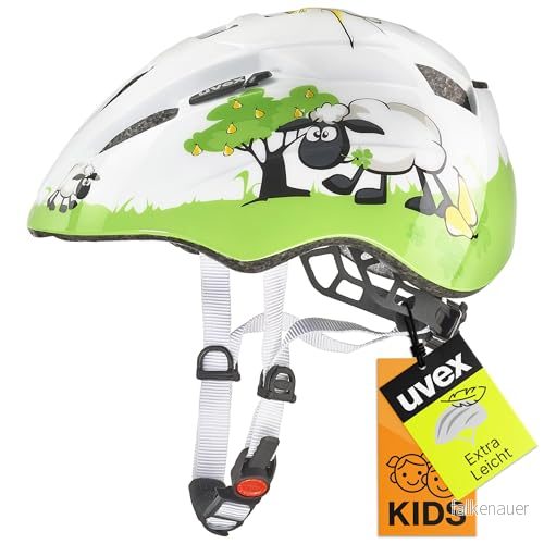 uvex kid 2 lätt cykelhjälm för barn individuell storleksanpassning anpassad LED belysning dolly 46 52 cm 4043197272528