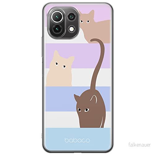 ERT GROUP mobiltelefonfodral för Xiaomi 11 LITE 4G/5G originalt och officiellt licensierat Babaco mönster Cats 014, fodral tillverkad av TPU plast 5905131096487