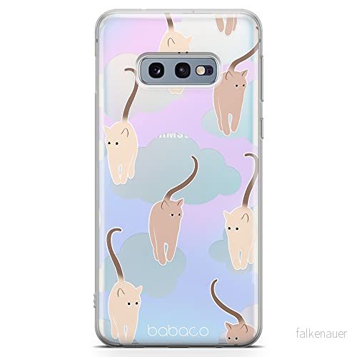 ERT GROUP mobiltelefonfodral för Samsung S10e originalt och officiellt licensierat Babaco mönster Cats 015 optimalt anpassad till formen på mobiltelefonen, gedeeltelijk transparant 5905131116611