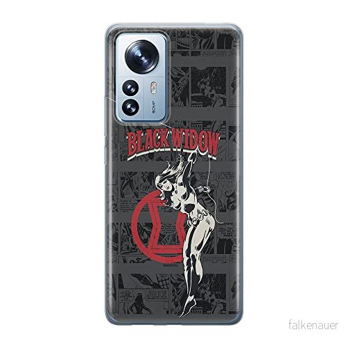 ERT GROUP mobiltelefonfodral för Xiaomi 12 / 12X originalt och officiellt licensierat Marvel mönster Black Widow 006 optimalt anpassad till formen på mobiltelefonen, fodral tillverkad av TPU plast 5905511478414