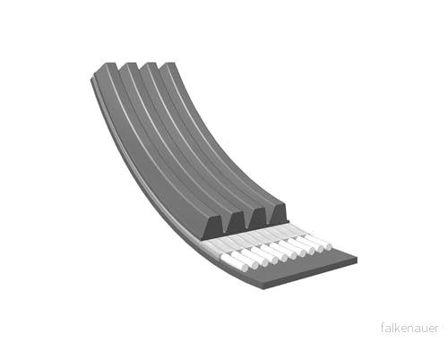 MEYLE 050 004 0845 Courroie Poly V 845 4 EPDM (éthylène propylène diène caoutchouc) ORIGINAL Quality BMW: 5 Berline, Touring, 7 4040074207192