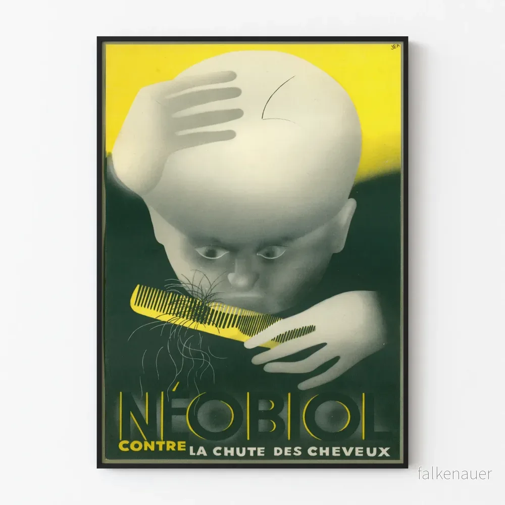 Vintageposter Neobiol mot håravfall