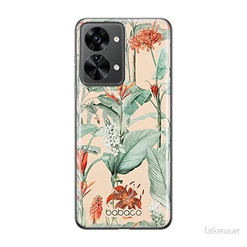 ERT GROUP mobiltelefonfodral för Oneplus NORD 2T 5G originalt och officiellt licensierat Babaco mönster Flowers 048 optimalt anpassad till formen på mobiltelefonen, fodral tillverkad av TPU plast 5905511274467
