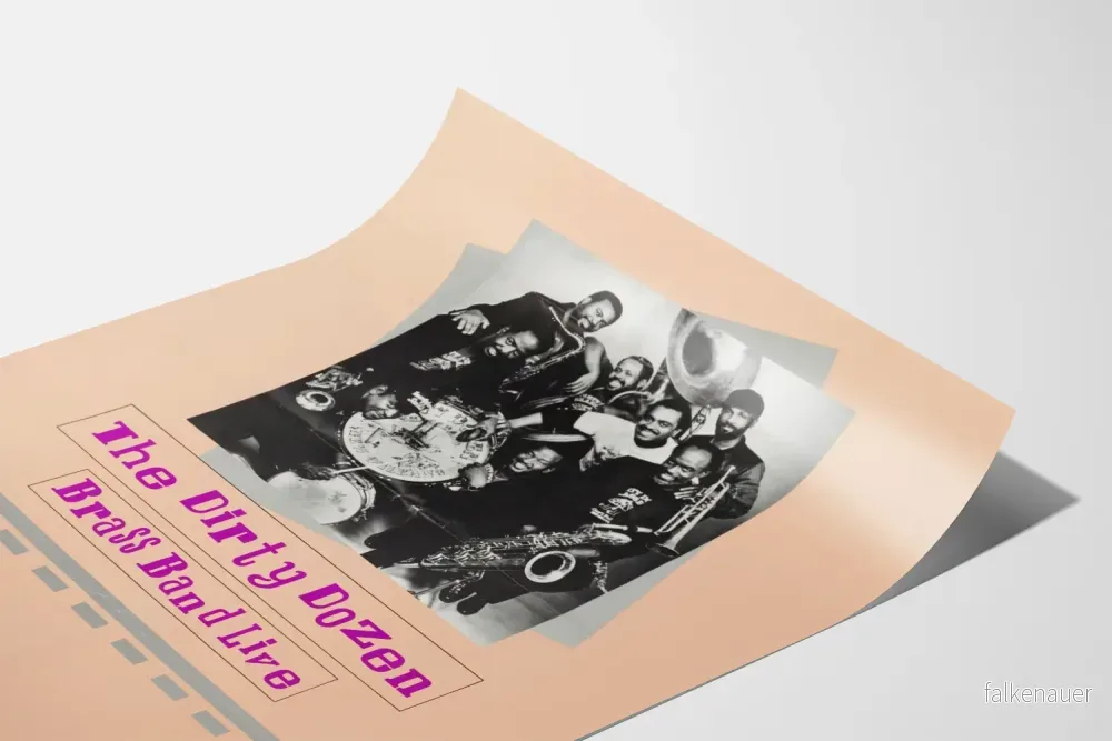 Vintageaffisch The Dirty Dozen Brass Band Live - Bild 3
