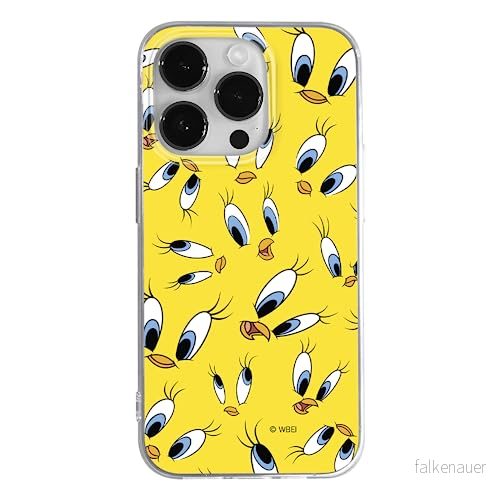 ERT GROUP mobiltelefonfodral för Apple Iphone 14 PRO MAX originalt och officiellt licensierat Looney Tunes mönster Tweety 006 anpassad till formen på mobiltelefonen, fodral tillverkad av TPU plast 5905131930316