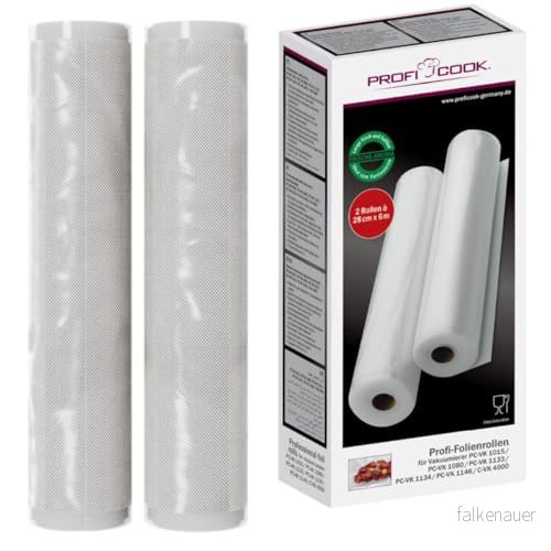 ProfiCook 2 folierullar för vakuumförslutare 28 cm x 6 m 4006160101553