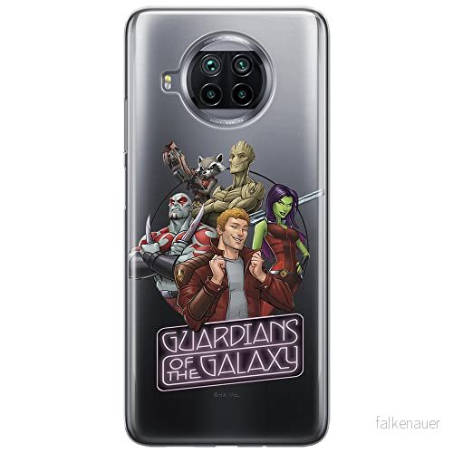 ERT GROUP mobiltelefonfodral för Xiaomi MI 10T LITE/REDMI NOTE 9 PRO 5G originalt och officiellt licensierat Marvel mönster Guardians of the Galaxy 009, gedeeltelijk transparant 5903537154060