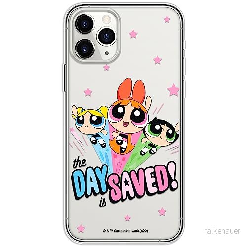 ERT GROUP mobiltelefonfodral för Iphone 11 PRO MAX originalt och officiellt licensierat The Powerpuff Girls mönster 031, gedeeltelijk transparant 5905511976101