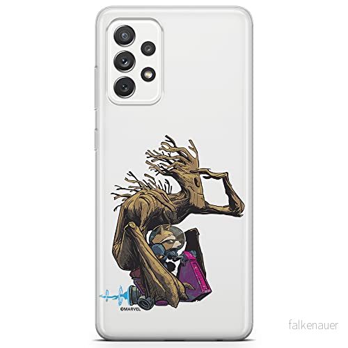 ERT GROUP mobiltelefonfodral för Samsung A72 5G originalt och officiellt licensierat Marvel mönster Guardians of the Galaxy 004 anpassad till formen på mobiltelefonen, gedeeltelijk transparant 5903040075616
