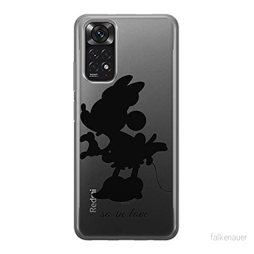 ERT GROUP mobiltelefonfodral för Xiaomi REDMI NOTE 11S 4G / 11 originalt och officiellt licensierat Disney mönster Minnie 002, gedeeltelijk transparant 5905511554279
