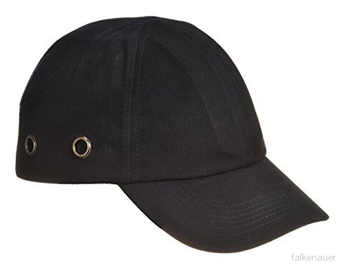 Portwest PW59 Säkerhetshjälm med Ljus Justerbar Bump Cap Svart 5036108161522