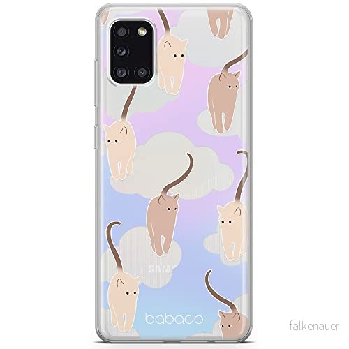 ERT GROUP mobiltelefonfodral för Samsung A31 originalt och officiellt licensierat Babaco mönster Cats 015 optimalt anpassad till formen på mobiltelefonen, gedeeltelijk transparant 5905131116871