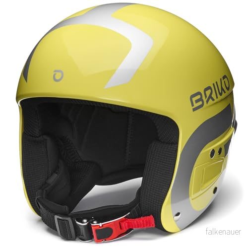 Briko, HELMET Unisex vuxen, glänsande barberry gul oslo grå, 52 8059075249311