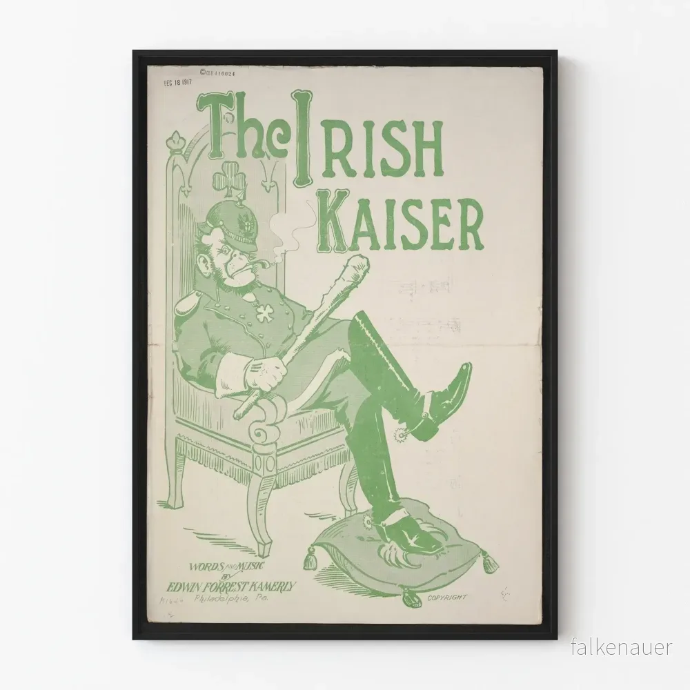 Vintageposter The Irish Kaiser i grönt