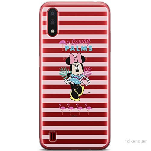 ERT GROUP mobiltelefonfodral för Samsung A01 originalt och officiellt licensierat Disney mönster Minnie 028 optimalt anpassad till formen på mobiltelefonen, gedeeltelijk transparant 5904805432644