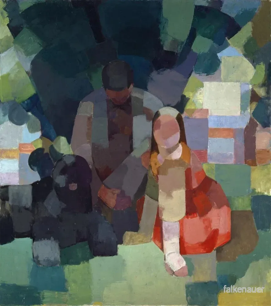 Målning Repos en plein air - Albert Müller | Konsttryck - Bild 2