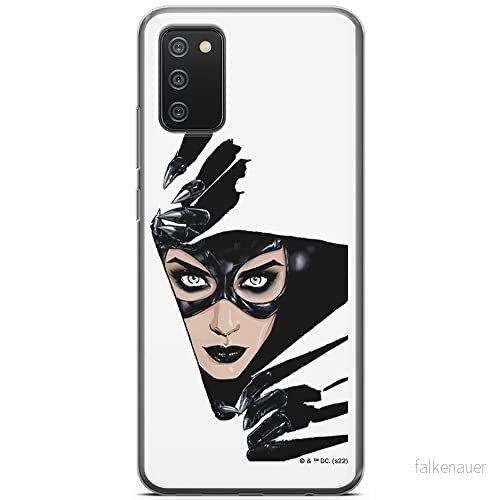 ERT GROUP mobiltelefonfodral för Samsung A02S originalt och officiellt licensierat DC mönster Catwoman 008 optimalt anpassad till formen på mobiltelefonen, fodral tillverkad av TPU plast 5905131556097