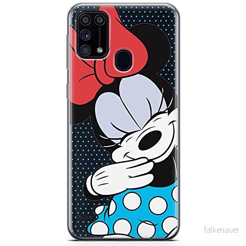 ERT GROUP mobiltelefonfodral för Samsung M31 originalt och officiellt licensierat Disney mönster Minnie 033 optimalt anpassad till formen på mobiltelefonen, gedeeltelijk transparant 5904805480782