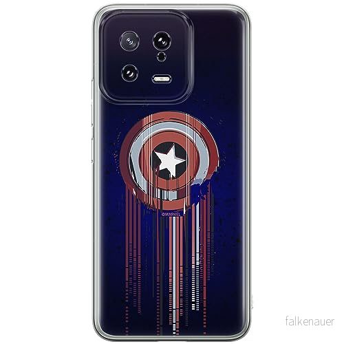 ERT GROUP mobiltelefonfodral för Xiaomi 13 originalt och officiellt licensierat Marvel mönster Capitan America 017 optimalt anpassad till formen på mobiltelefonen, fodral tillverkad av TPU plast 5905511895754