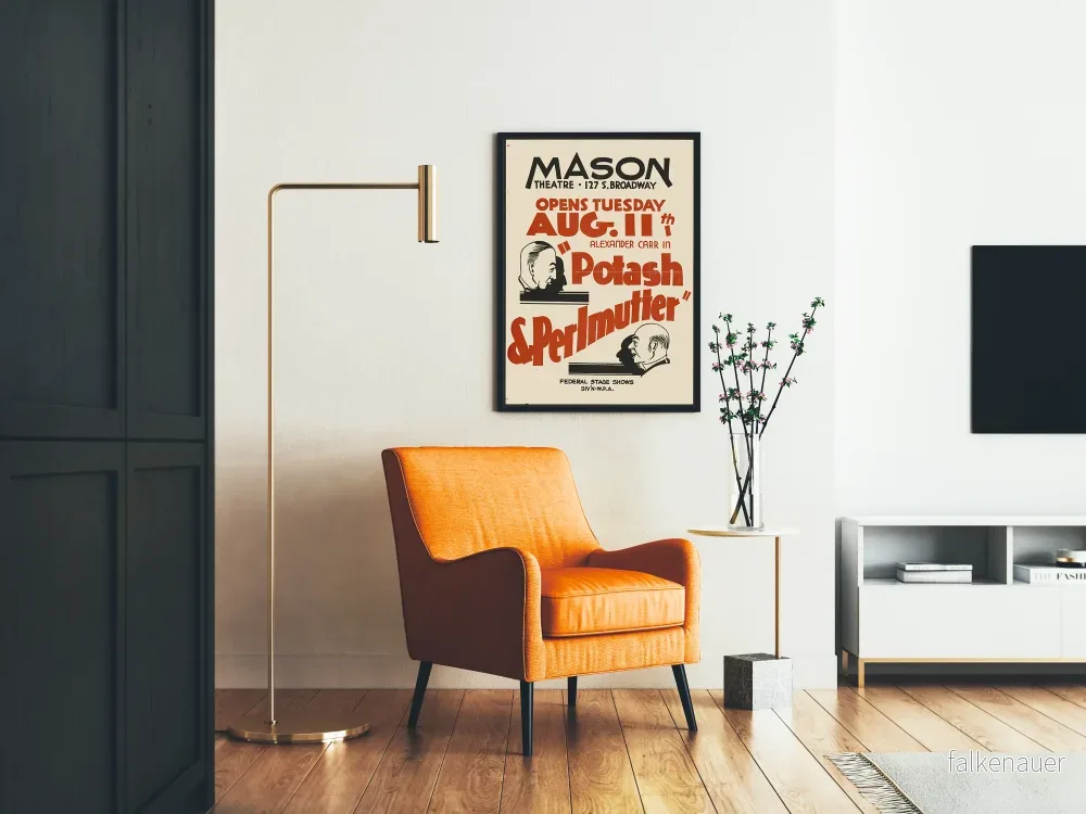 Vintageposter Potash & Perlmutter på Mason Theatre - Bild 2