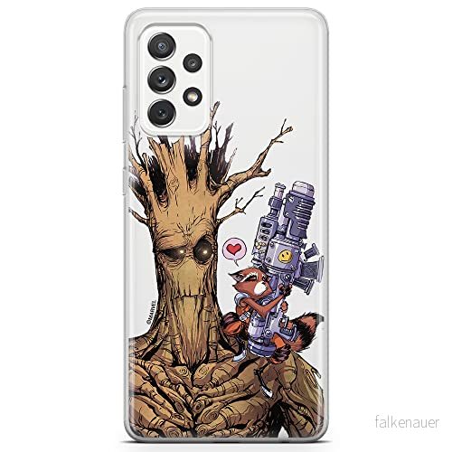 ERT GROUP mobiltelefonfodral för Samsung A72 5G originalt och officiellt licensierat Marvel mönster Guardians of the Galaxy 001 anpassad till formen på mobiltelefonen, gedeeltelijk transparant 5903040075609