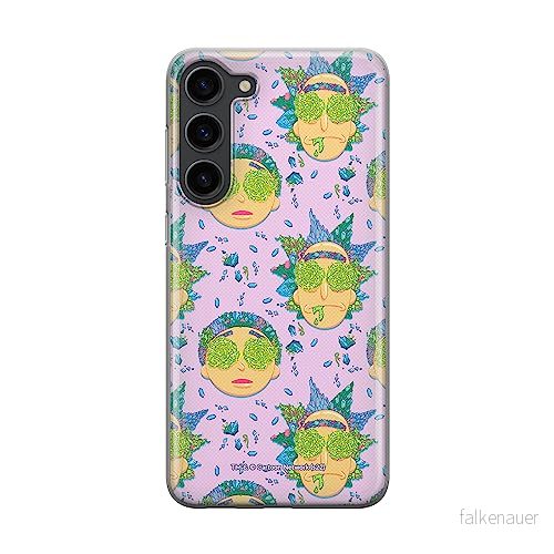ERT GROUP mobiltelefonfodral för Samsung S23 PLUS originalt och officiellt licensierat Rick and Morty mönster & 022 anpassad till formen på mobiltelefonen, fodral tillverkad av TPU plast 5905511454883