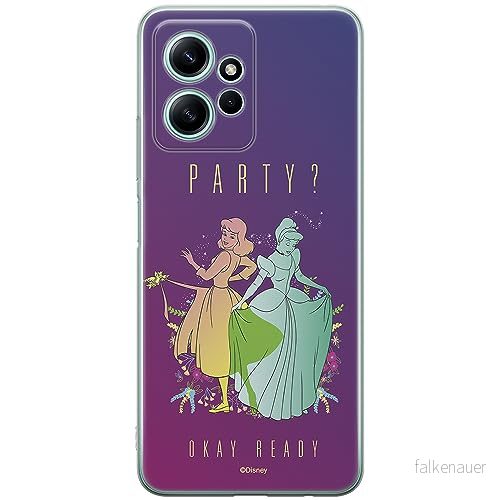 ERT GROUP mobiltelefonfodral för Xiaomi REDMI NOTE 12 4G originalt och officiellt licensierat Disney mönster Cindrella 002 anpassad till formen på mobiltelefonen, fodral tillverkad av TPU plast 5905511953836